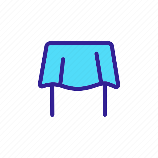 Contour, furniture, interior, table icon - Download on Iconfinder