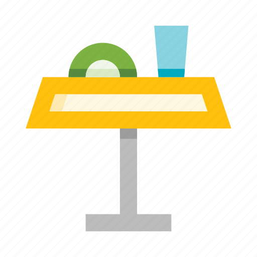 Table, bistro, cafe, dining, furniture, interior, tableware icon - Download on Iconfinder