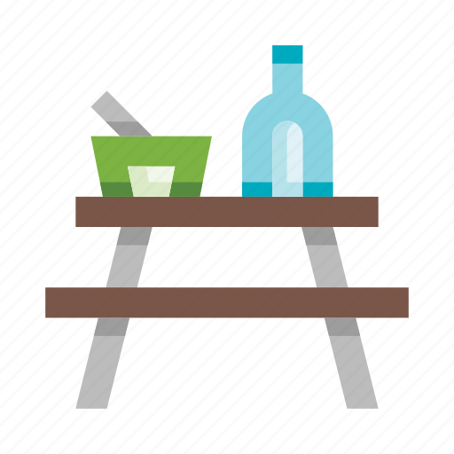 Table, furniture, camping, picnic, food, drinks, dining icon - Download on Iconfinder