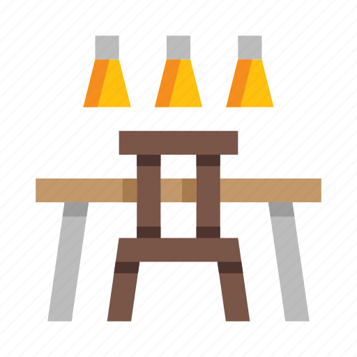 Table, furniture, chair, lamp, kitchen, dining icon - Download on Iconfinder