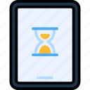 countdown, hourglass, time, management, sandglass, clock, tablet