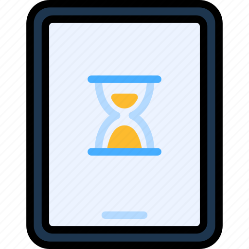 Countdown, hourglass, time, management, sandglass, clock, tablet icon - Download on Iconfinder