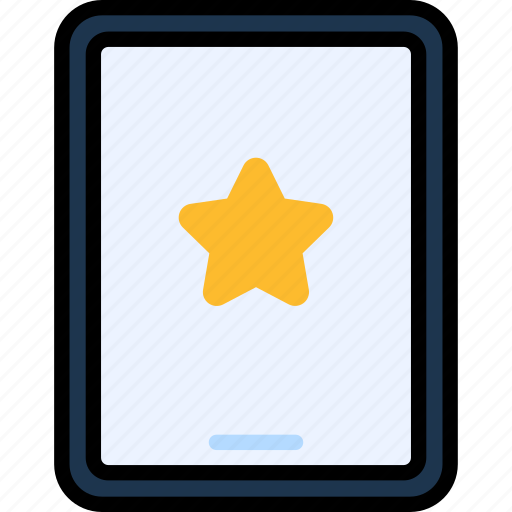 Favorite, star, like, rating, tablet, device, gadget icon - Download on Iconfinder