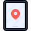 location, pin, map, pointer, place, gps, tablet 