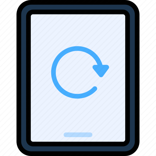 Reload, refresh, arrow, restart, tablet, device, gadget icon - Download on Iconfinder