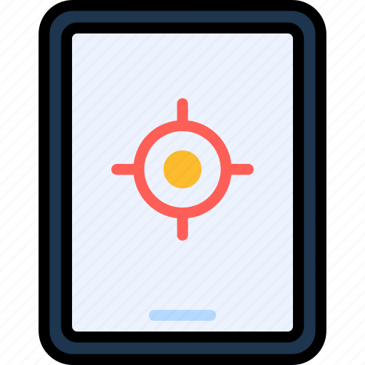 Target, location, center, mark, tablet, device, gadget icon - Download on Iconfinder