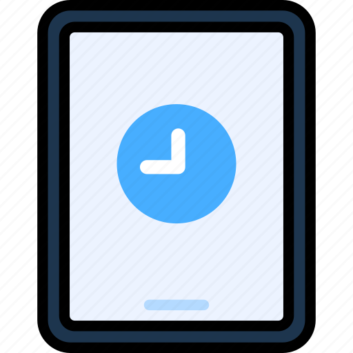 Time, clock, tablet, device, gadget, electronics, technology icon - Download on Iconfinder