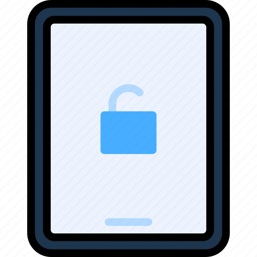 Unlock screen, privacy, password, secure, security, tablet, device icon - Download on Iconfinder
