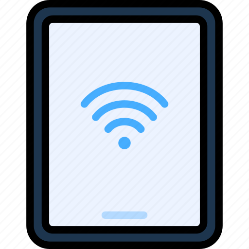Wifi, signal, wireless, internet, tablet, device, gadget icon - Download on Iconfinder