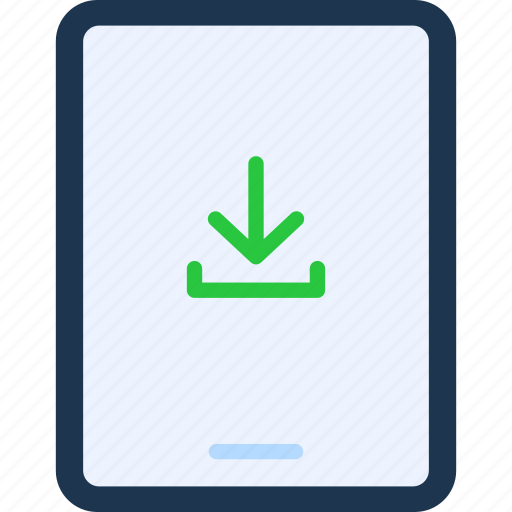 Download, transfer, data, arrow, down, tablet, electronics icon - Download on Iconfinder