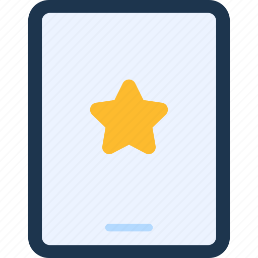 Favorite, star, like, rating, tablet, electronics, device icon - Download on Iconfinder