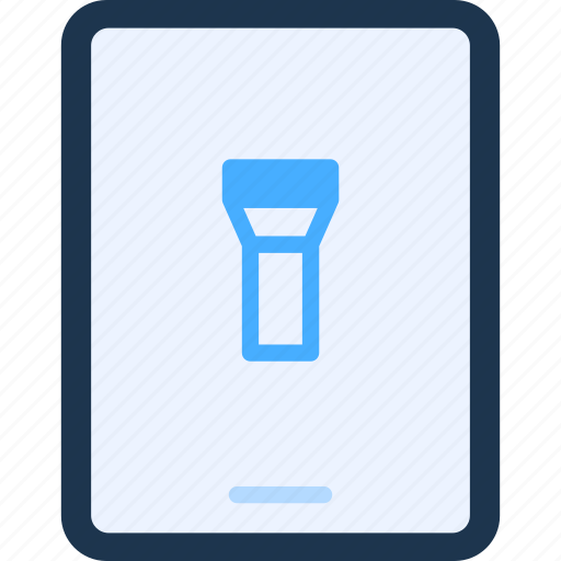 Flashlight, mode, light, bright, beam, tablet, electronics icon - Download on Iconfinder