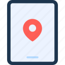 location, pin, map, pointer, place, gps, tablet 