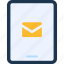email, envelope, mail, letter, inbox, communication, tablet 