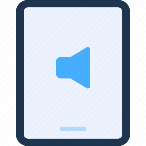 Sound off, silent, volume, speaker, mute, tablet, device icon - Download on Iconfinder