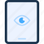 view, eye, visible, enable, preview, visibility, tablet 