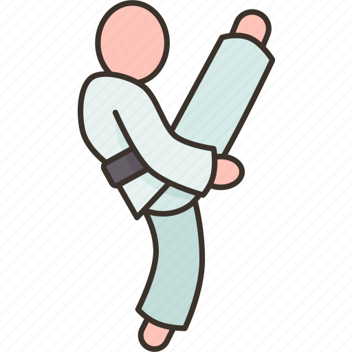 Front, kick, martial, arts, action icon - Download on Iconfinder