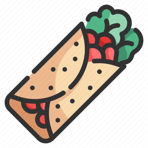 Burrito, tortilla, burritos, mexican, food icon - Download on Iconfinder