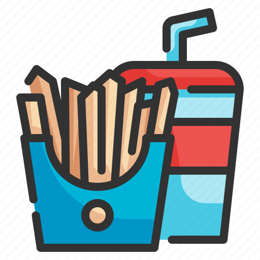Fries, potatoes, snack, junk, food icon - Download on Iconfinder