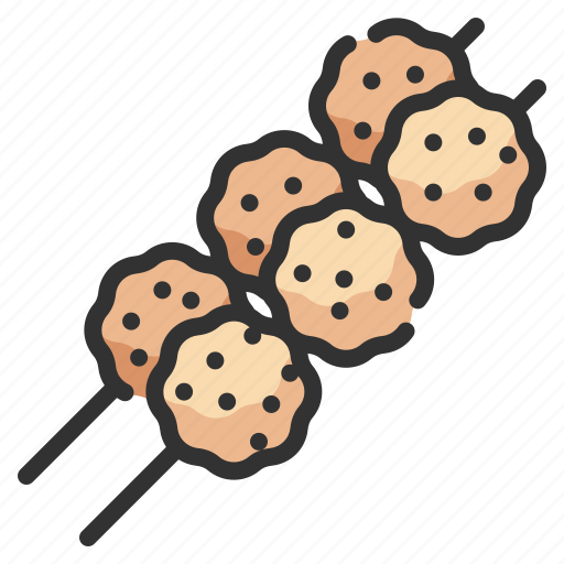 Meatball, meatballs, meat, skewer, grill icon - Download on Iconfinder