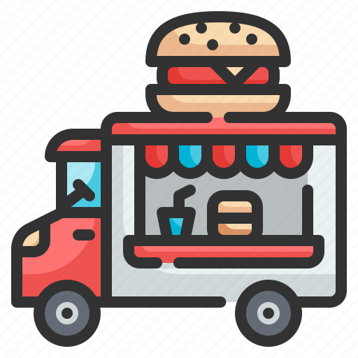 Truck, food, delivery, trucking, transportation icon - Download on Iconfinder