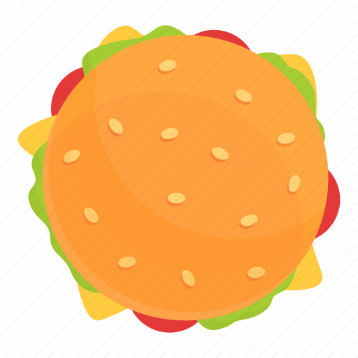 Top, view, burger, meat icon - Download on Iconfinder