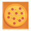top, view, pizza, tomato 