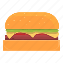 american, burger, snack, meal