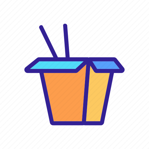 Box, chinese, cooking, food, menu, takeout icon - Download on Iconfinder