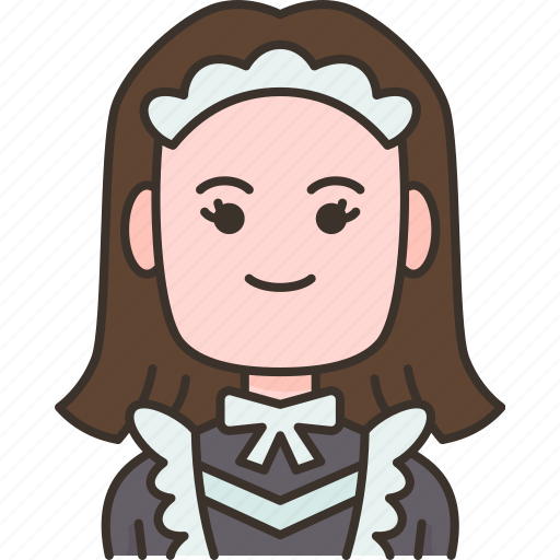 Servants, maid, housemaid, service, lady icon - Download on Iconfinder