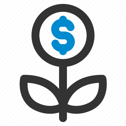 Business, dollar, financial, growth, plant, profit, success icon - Download on Iconfinder