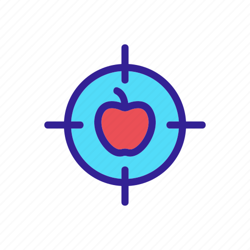 Arrow, contour, dart, eye, target icon - Download on Iconfinder