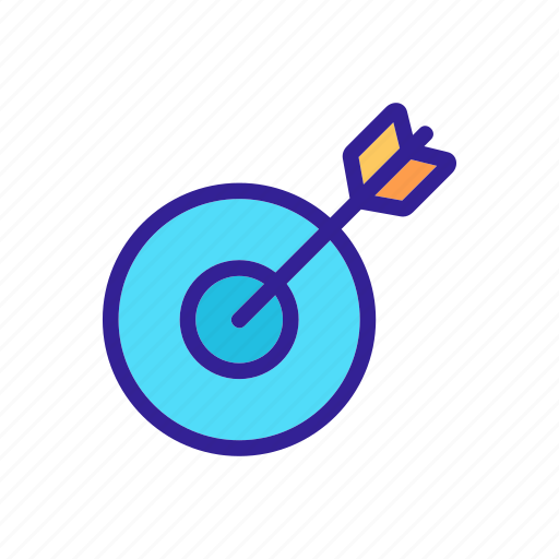 Arrow, contour, target icon - Download on Iconfinder