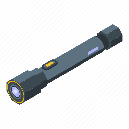 Battery, taser, isometric icon - Download on Iconfinder