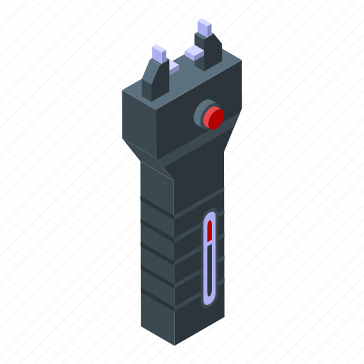 Taser, safety, isometric icon - Download on Iconfinder