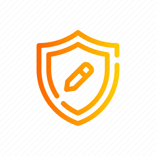 Shield, defense, pencil, edit, security icon - Download on Iconfinder