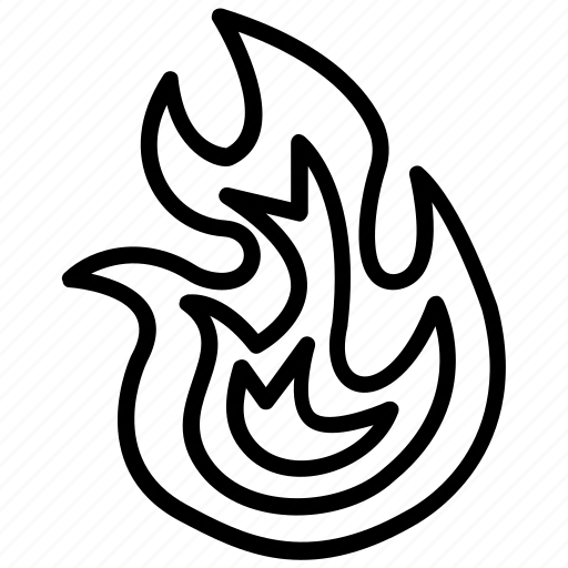 Premium Vector | Love on fire symbol logo tattoo design stencil vector  illustration