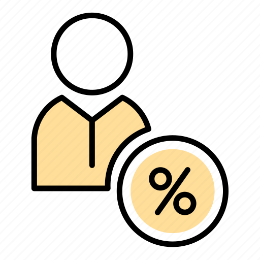 Avatar, business, people, percentage, person, tax, user icon - Download on Iconfinder