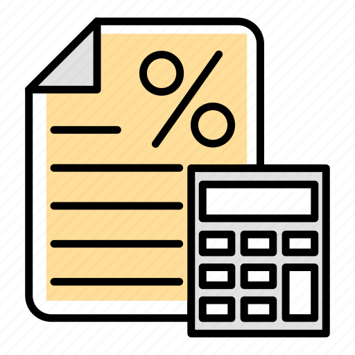 Accounting, calculator, percent, percentage, tax, taxation icon - Download on Iconfinder