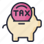bank, piggy, tax, taxes, finance 