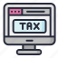 monitor, computer, tax, taxes, browser 
