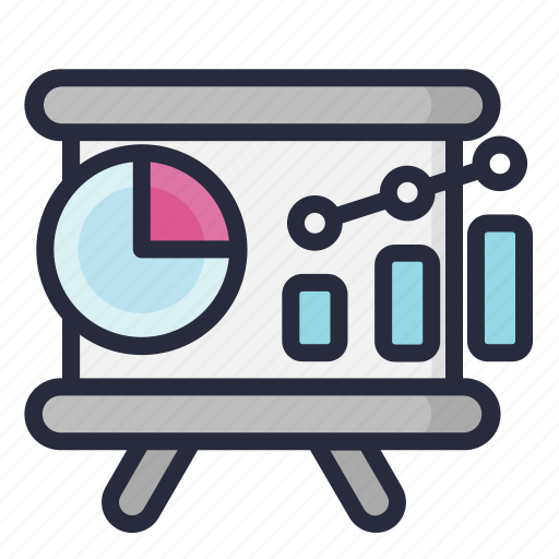 Presentation, percentage, chart, data, graph icon - Download on Iconfinder