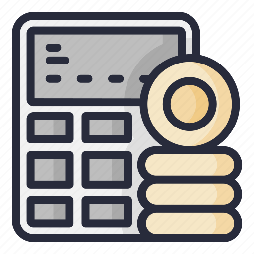 Coin, calculator, calculate, count, counting icon - Download on Iconfinder