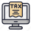 monitor, computer, billing, bill, taxes 