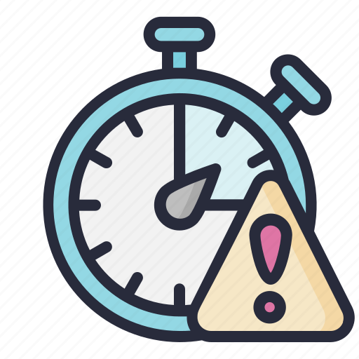 Stopwacth, warning, danger, clock, time icon - Download on Iconfinder