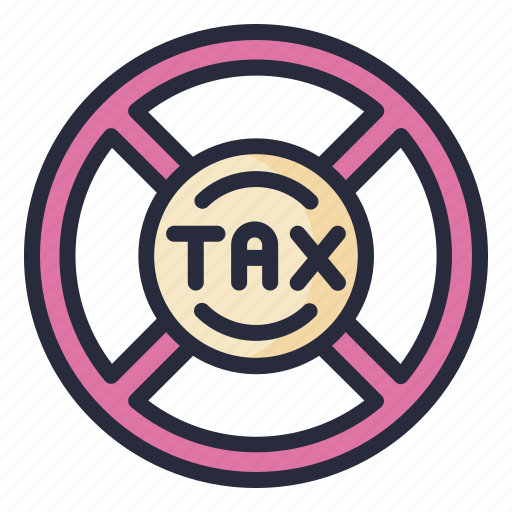 Tax, taxes, forbbiden, sign icon - Download on Iconfinder