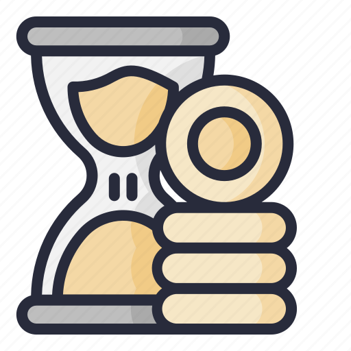 Time, coin, hourglass, money, tax icon - Download on Iconfinder