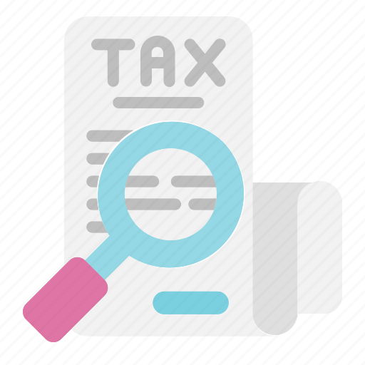 Audit, magnifier, tax, document, taxes icon - Download on Iconfinder