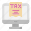 monitor, computer, billing, bill, taxes 