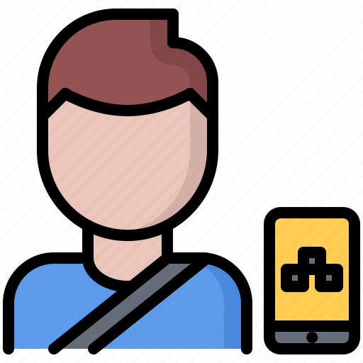 Client, passenger, app, smartphone, taxi, driver icon - Download on Iconfinder